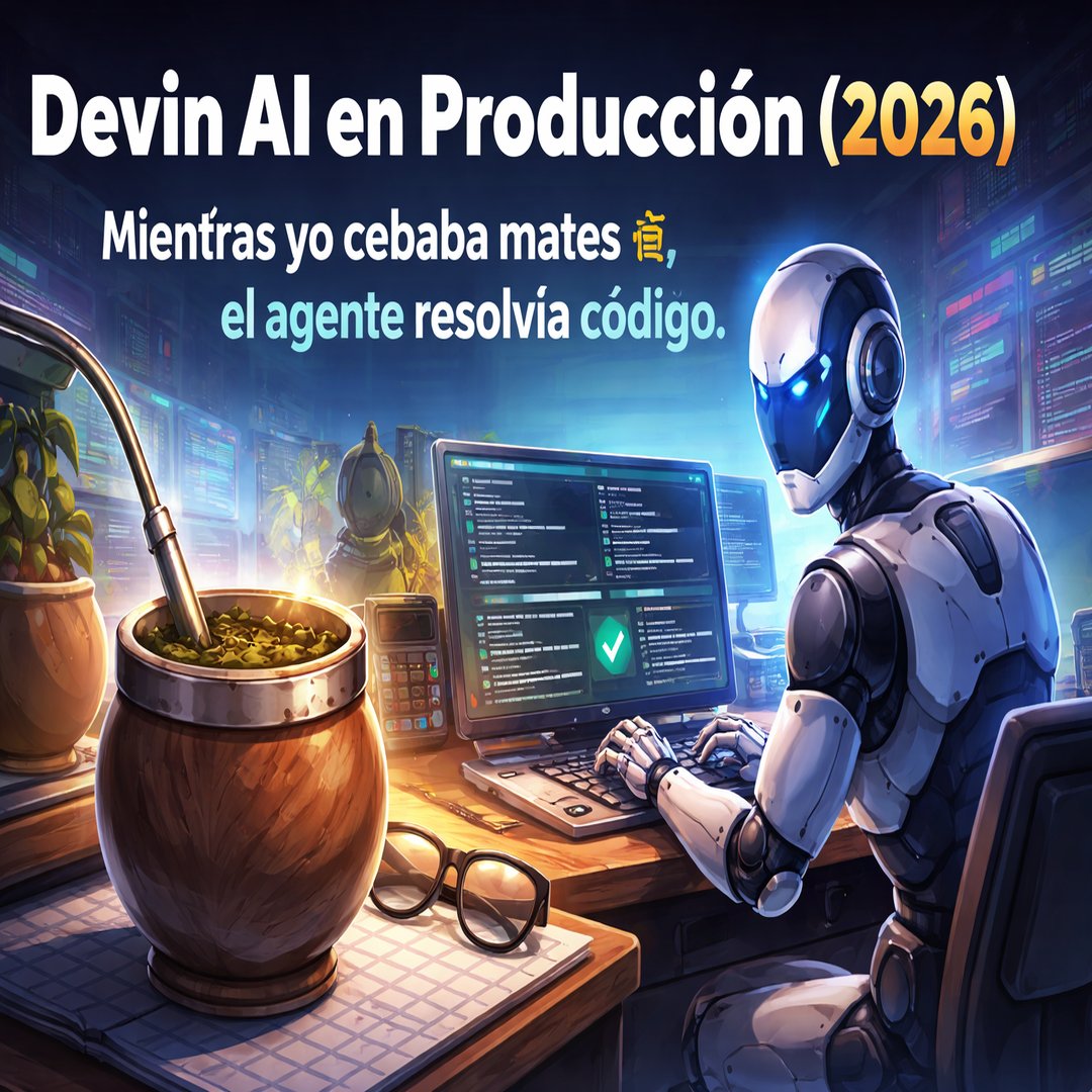 Devin AI en Producción (2026): Mientras yo cebaba mates 🧉, el agente resolvía código